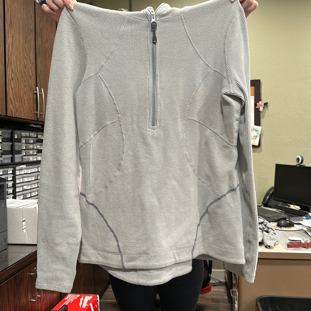 Slate blue pullover hoodie